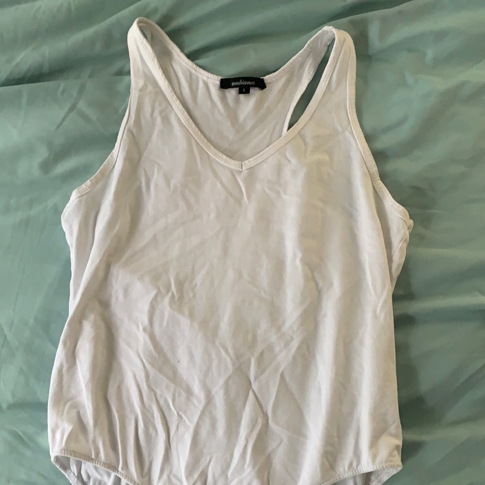White V - Neck onesie